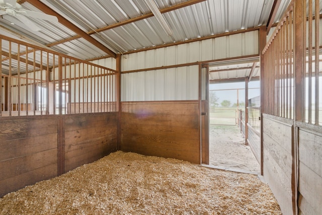 view of horse barn