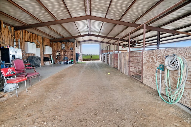view of horse barn