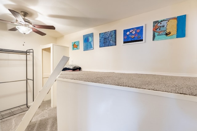 interior space with light colored carpet