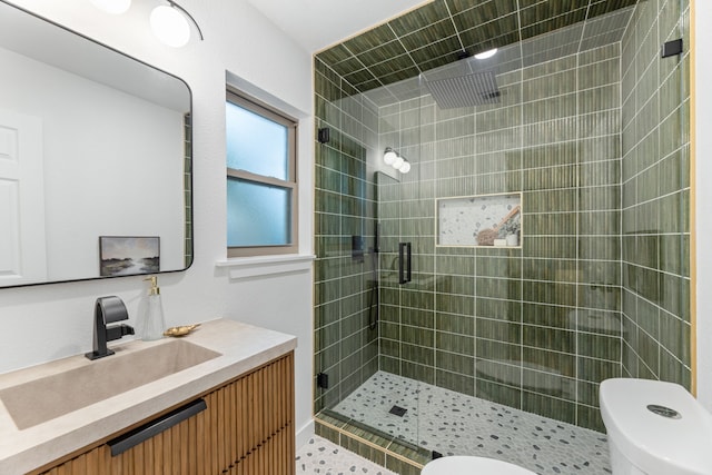 9056 Berkshire Dr, Frisco, TX 75033 - full bath with toilet, a stall shower, and vanity