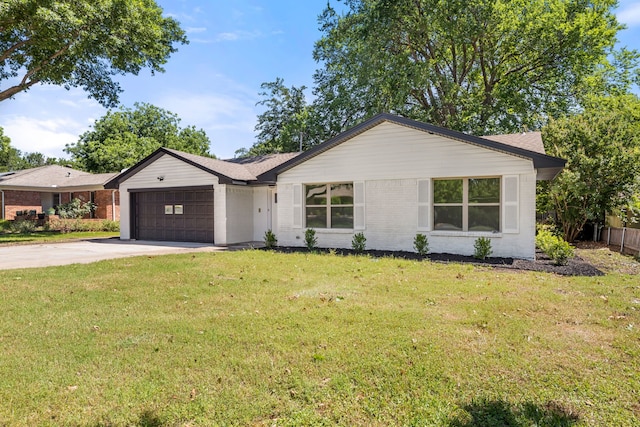 9056 Berkshire Dr, Frisco, TX 75033 - ranch-style house with concrete driveway, a garage, and brick siding