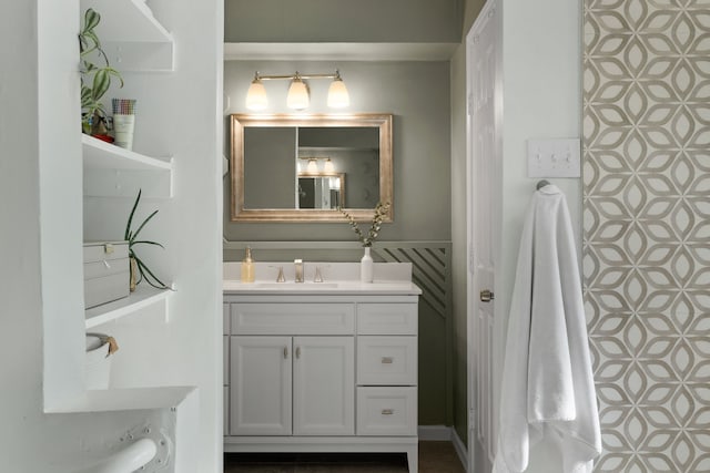 bathroom featuring vanity