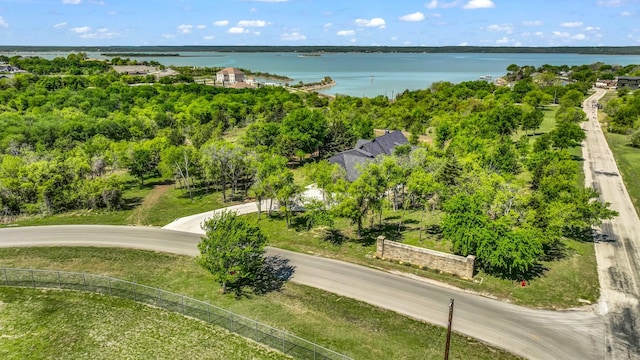 118 E Bay Dr, Bridgeport, TX 76426 - drone / aerial view featuring a water view