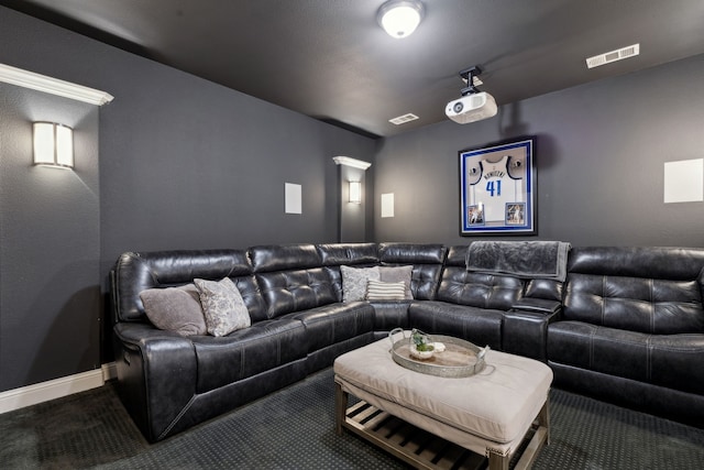 4600 Autumn Sage Dr, Prosper, TX 75078 - carpeted cinema room with baseboards