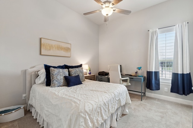 4600 Autumn Sage Dr, Prosper, TX 75078 - carpeted bedroom featuring baseboards, an office area, and a ceiling fan