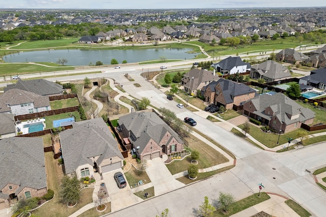 4600 Autumn Sage Dr, Prosper, TX 75078 - aerial overview of property's location with a nearby body of water and nearby suburban area