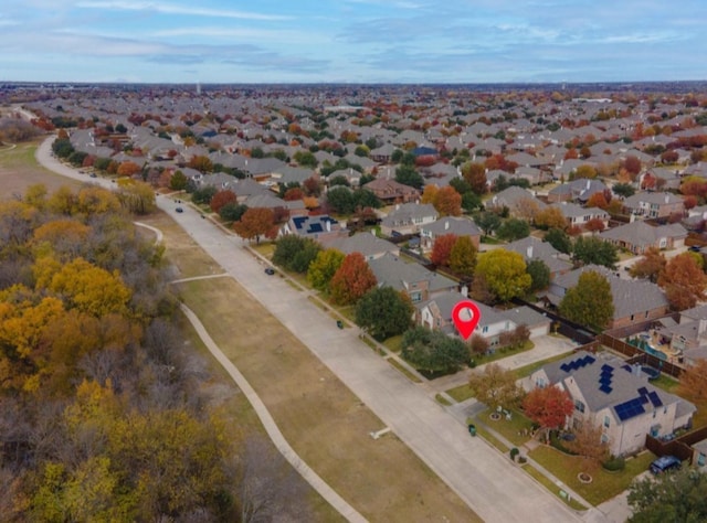 404 Creekside Dr, Murphy, TX 75094 - birds eye view of property featuring a residential view