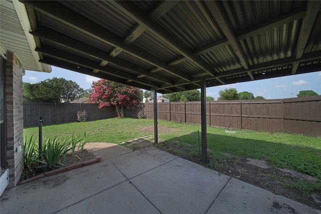 7724 Standish Cir, Plano, TX 75025 - fenced backyard with a patio