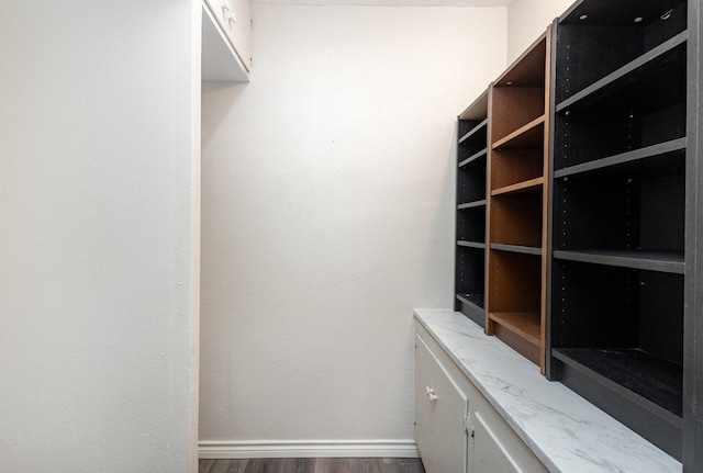 2306 Ravenwood Dr, Grand Prairie, TX 75050 - walk in closet with dark wood-type flooring