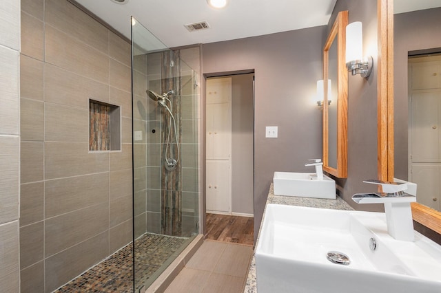 2306 Ravenwood Dr, Grand Prairie, TX 75050 - bathroom featuring a sink and walk in shower