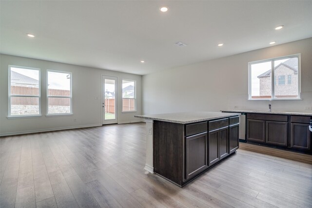 3800 Parsons St, Crandall, TX 75114 - kitchen featuring recessed lighting, light countertops, and light wood-style flooring