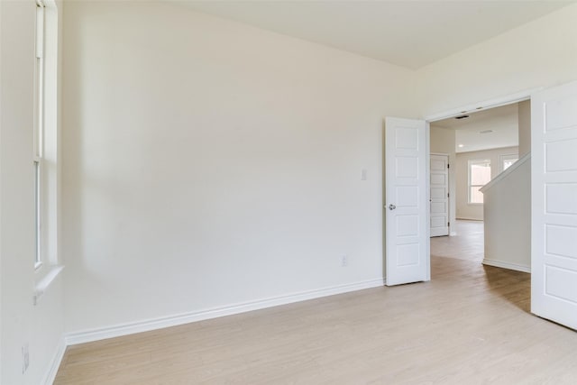3808 Parsons St, Crandall, TX 75114 - spare room featuring baseboards and light wood-type flooring
