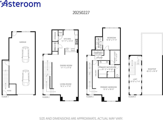 736 Skyline Bluff Ct, Fort Worth, TX 76102 - floor plan / room layout