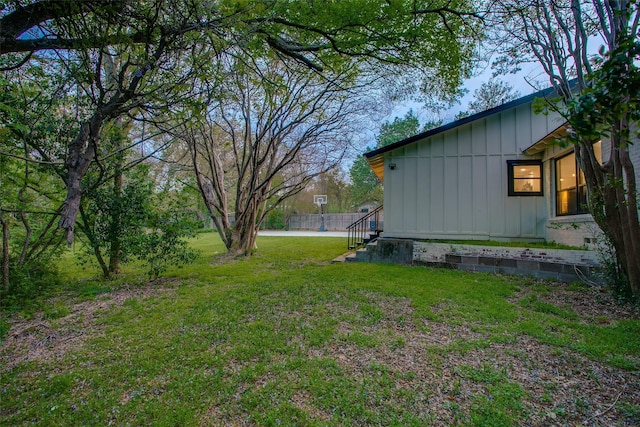 view of yard