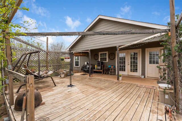 1493 County Road 3555, Paradise, TX 76073 - wooden deck featuring fence