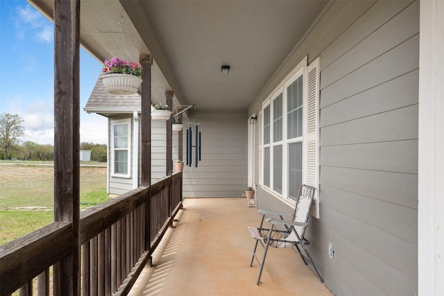 view of balcony