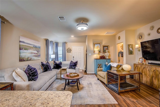 4036 Eagle Dr, Forney, TX 75126 - living room featuring visible vents and wood finished floors