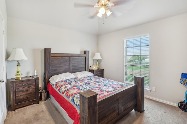 7203 Veal Station Rd, Weatherford, TX 76085 - carpeted bedroom with a ceiling fan and baseboards