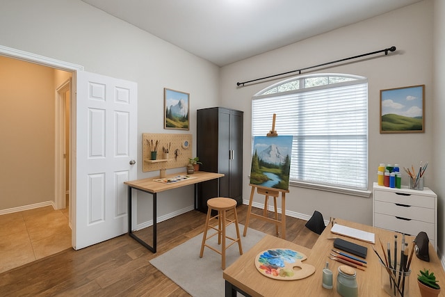 9212 Water Oak Dr, Arlington, TX 76002 - office space with wood finished floors and baseboards