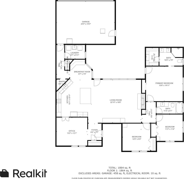 1417 Northridge Dr, Carrollton, TX 75006 - floor plan