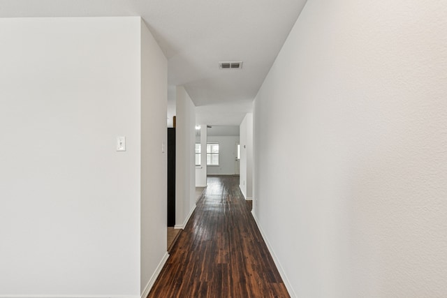 1416 Eagles Nest Trl, Krum, TX 76249 - hallway with dark wood-type flooring and baseboards