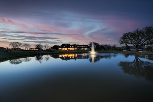 view of water feature
