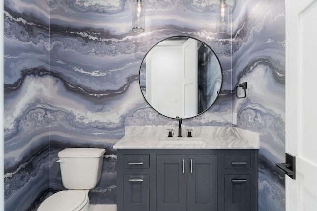 12479 Palmer Dr, Fort Worth, TX 76179 - bathroom with vanity and toilet