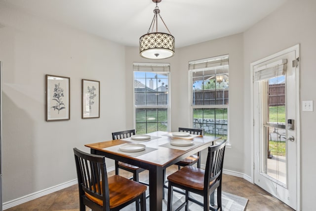 8312 Rancho De La Osa Trl, Mckinney, TX 75070 - dining area with plenty of natural light and baseboards