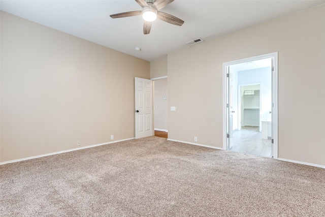 2104 Aberdeen Ave, Mckinney, TX 75072 - unfurnished bedroom featuring light carpet and ceiling fan