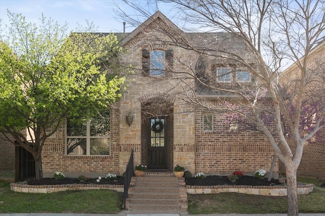 1003 Lone Ivory Trl, Arlington, TX 76005 - view of front of home featuring stone siding and brick siding