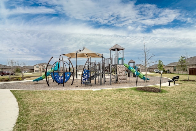 825 Blackhorse Trl, Fort Worth, TX 76247 - community playground with a lawn and a residential view