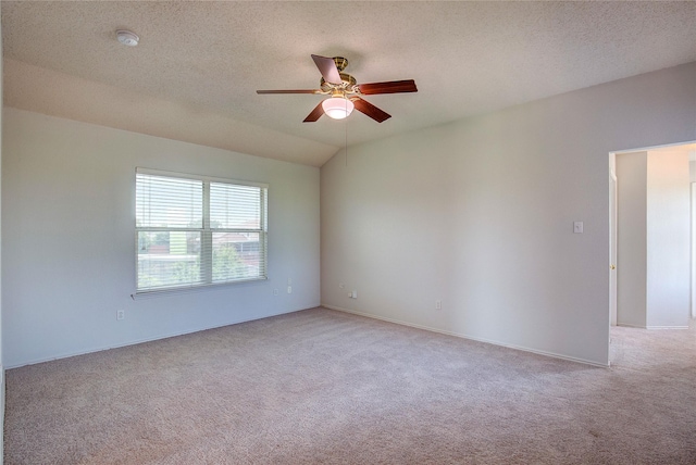 3331 Midstream Ct, Mesquite, TX 75181 - spare room with ceiling fan, light carpet, a textured ceiling, and baseboards