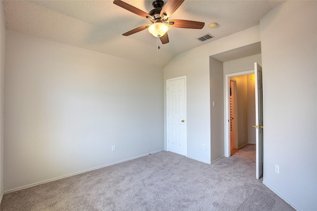 3331 Midstream Ct, Mesquite, TX 75181 - unfurnished bedroom with carpet, a ceiling fan, lofted ceiling, and baseboards