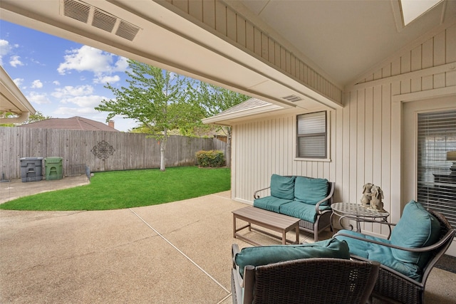 2002 Thames Dr, Arlington, TX 76017 - fenced backyard featuring a patio