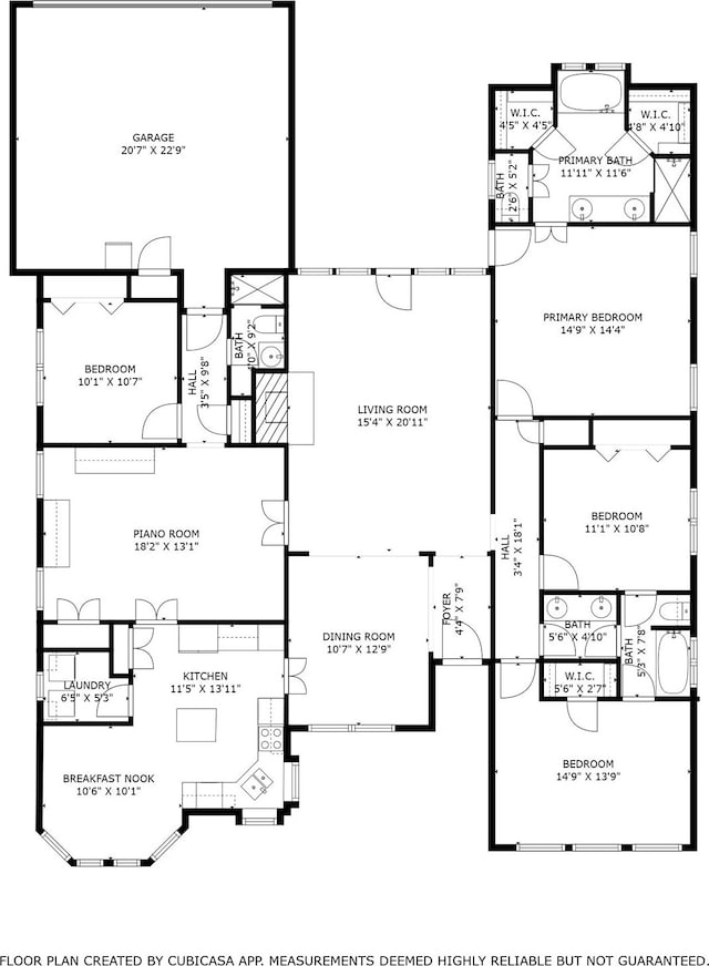 2002 Thames Dr, Arlington, TX 76017 - view of property floor plan