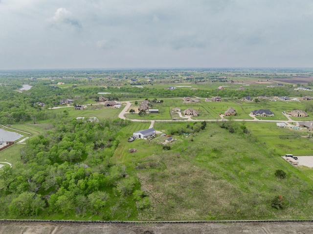 aerial view featuring a rural view