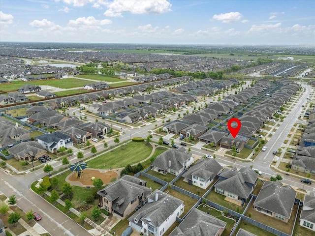 birds eye view of property featuring a residential view
