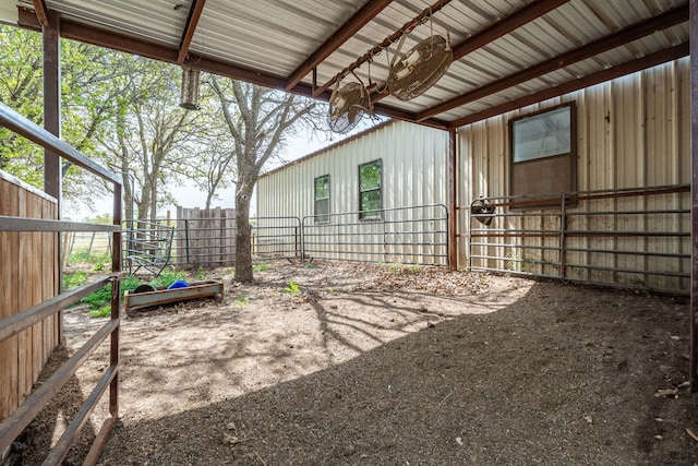 exterior space with an outdoor structure and an exterior structure
