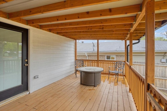 view of deck