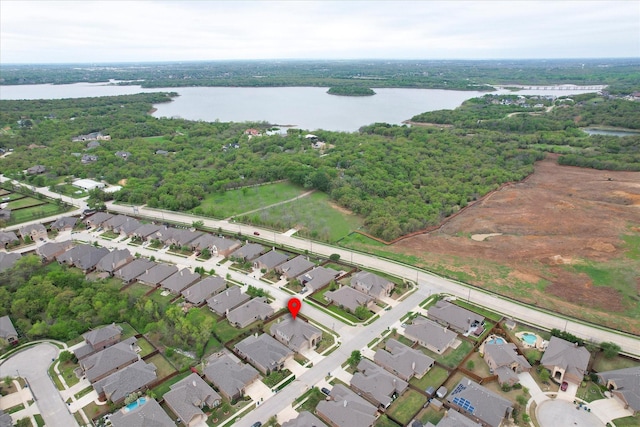 208 Equestrian Ln, Hickory Creek, TX 75065 - aerial view of property's location featuring a large body of water and nearby suburban area