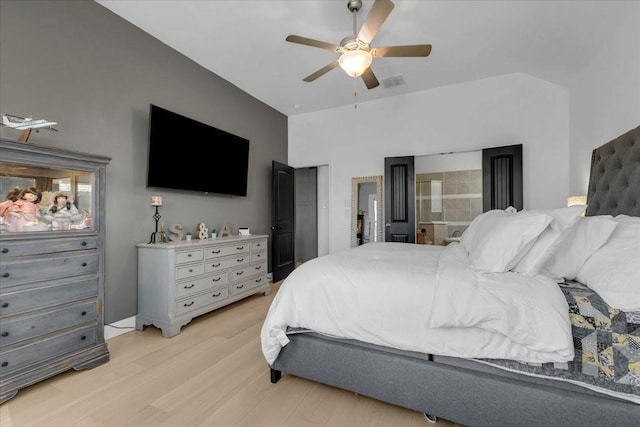 817 Layla Dr, Fate, TX 75087 - bedroom with light wood-type flooring and ceiling fan