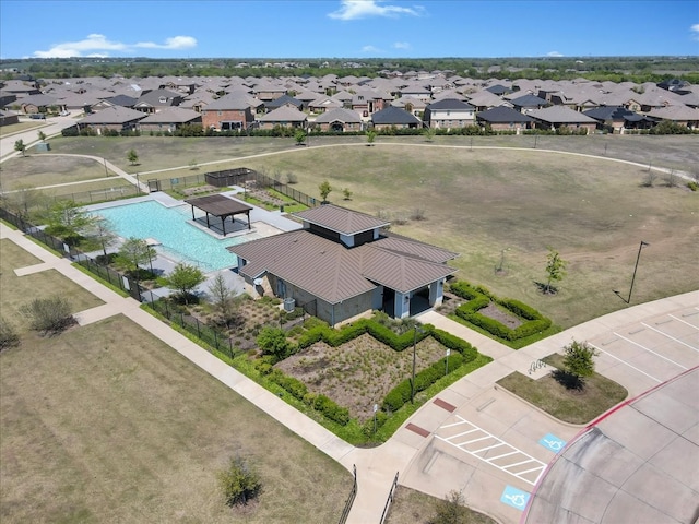 817 Layla Dr, Fate, TX 75087 - aerial view of residential area with a pool area