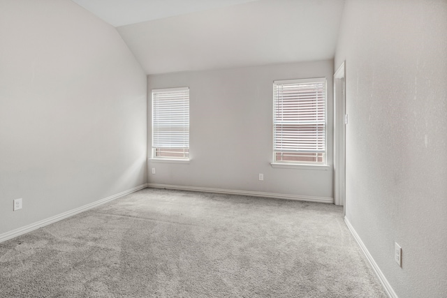 6417 Belhaven Dr, Fort Worth, TX 76123 - unfurnished room featuring vaulted ceiling, carpet, and baseboards