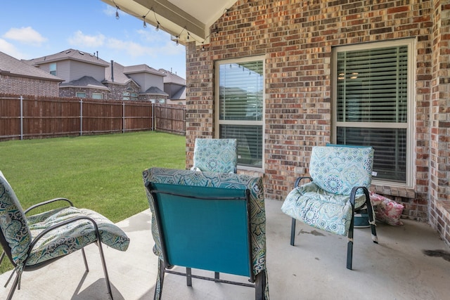 6417 Belhaven Dr, Fort Worth, TX 76123 - view of patio / terrace featuring a fenced backyard
