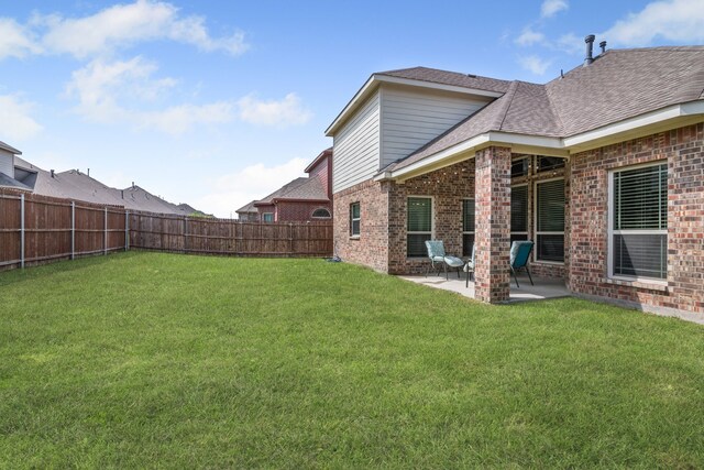 6417 Belhaven Dr, Fort Worth, TX 76123 - view of yard with a patio area and a fenced backyard