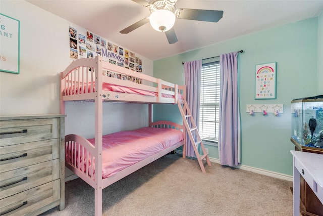 207 Shady Oaks Dr, Runaway Bay, TX 76426 - carpeted bedroom with baseboards and ceiling fan