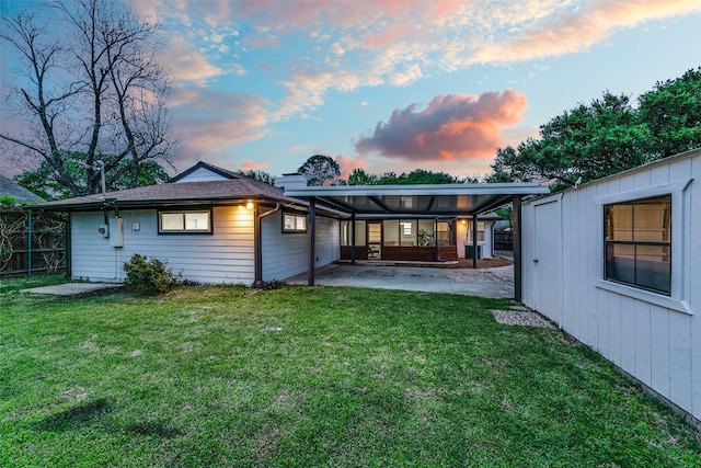 10606 Estate Ln, Dallas, TX 75238 - view of back of property at dusk