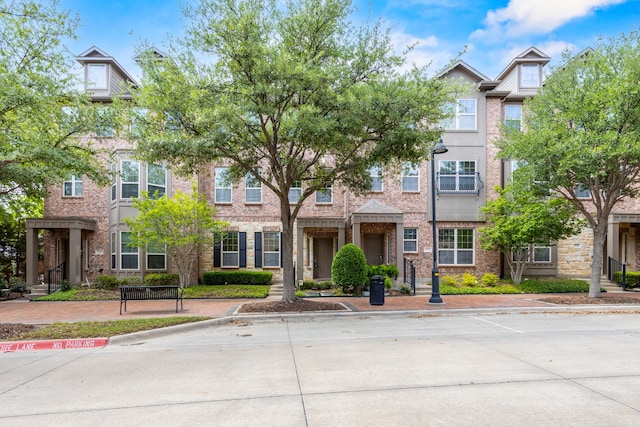 multi unit property with brick siding