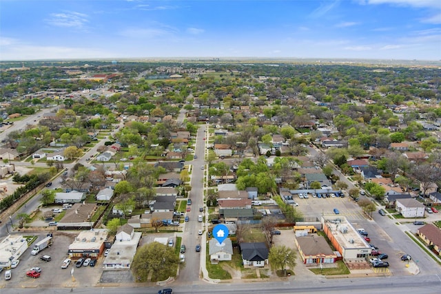 bird's eye view featuring a residential view