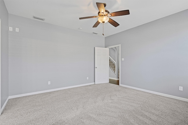 729 Ridgeway Blvd, Weatherford, TX 76086 - carpeted spare room featuring ceiling fan and baseboards
